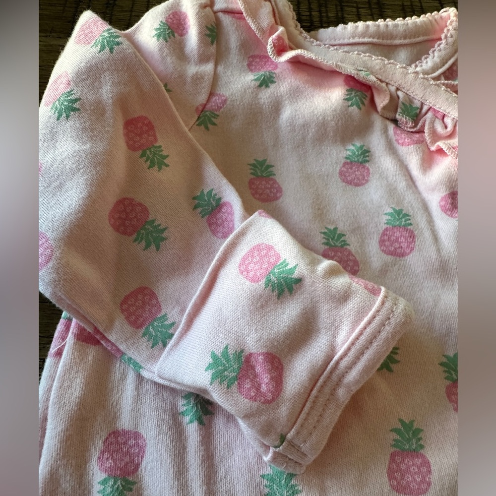 CARTER’S | Baby Footie Pajama with Mitten Cuffs - Newborn - Picture 4 of 6